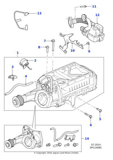 C2Z32195 - Jaguar Supercharger