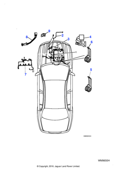 AJ811228 - Jaguar Engine management harness