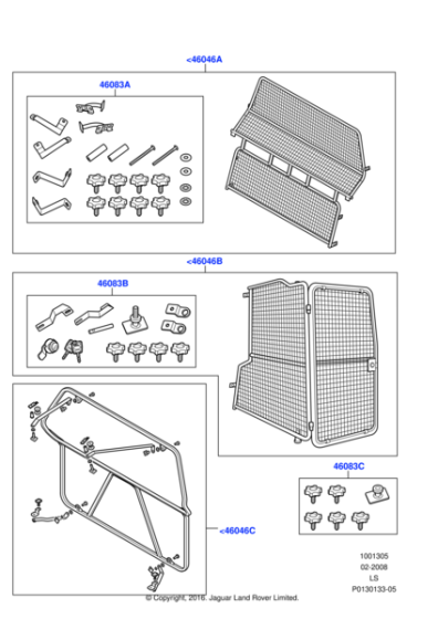 VUB503711 - Land Rover Kit - Fixing Parts