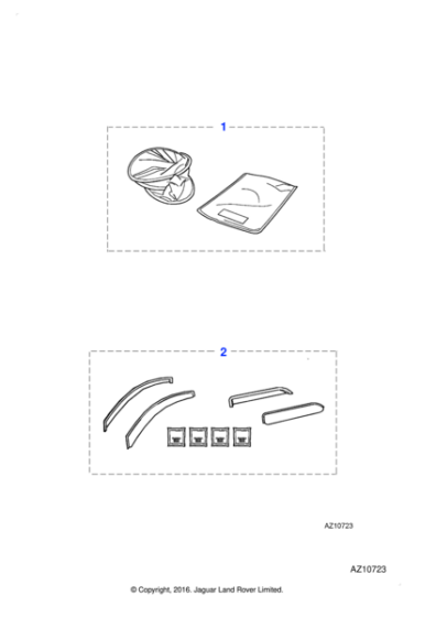 xr835539 - Jaguar Window shade kit