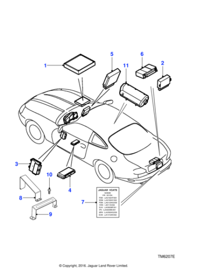 LJA2600BF - Jaguar Security/locking module