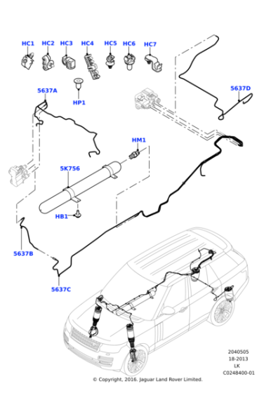 LR045737 - Land Rover Tube