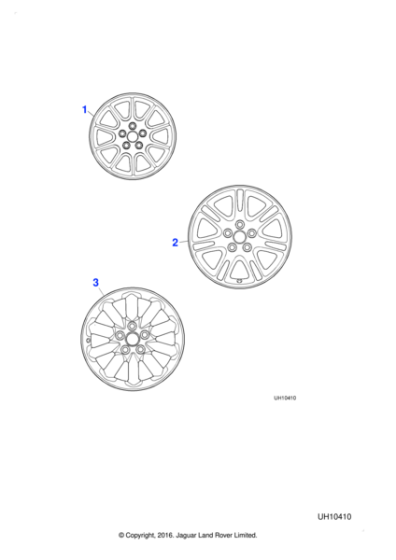 xr843322 - Jaguar Alloy road wheel