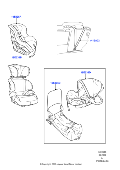 EVY000101 - Land Rover Childseat
