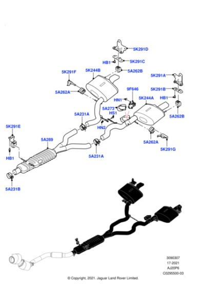 LR139396 - Land Rover ACTUATOR - ELECTRONIC EXHAUST VALVE