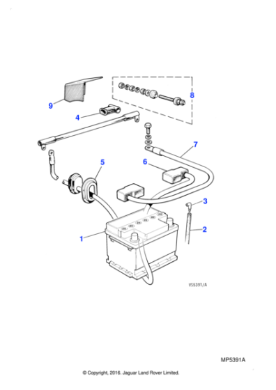 AGU2074 - Jaguar Rubber boot
