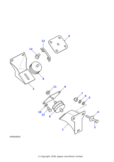 ANR1808 - Land Rover Mounting - Rubber