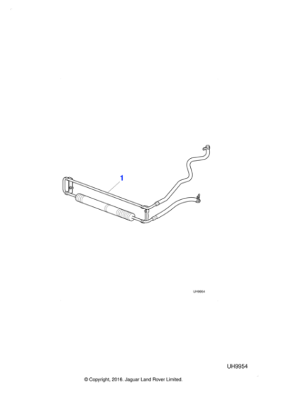 XR852125 - Jaguar Cooler and hose
