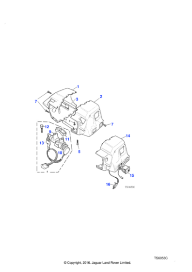 MWC1233 - Land Rover Cowl-left half right hand indicator system