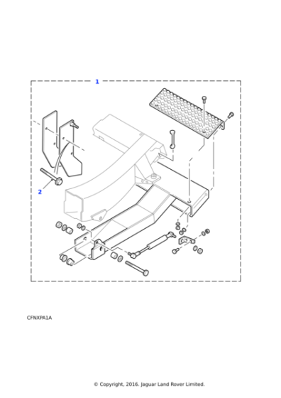 STC50290 - Land Rover Step assembly-rear end