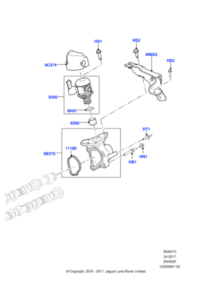 LR057504 - Land Rover Pump - Fuel