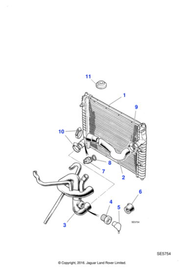 MNA4241AB - Jaguar Cooling module mounting bush