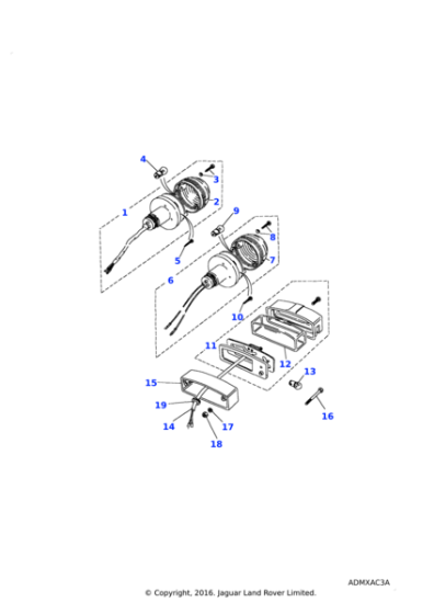 RTC5524 - Land Rover Lamp assembly-direction indicator