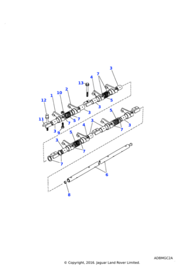 ERR1201 - Land Rover Arm & bush assembly-inlet valve rocker