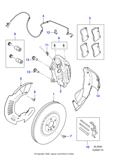 T4A41084 - Jaguar Brake disc