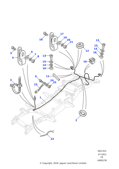 LR044233 - Land Rover Wire