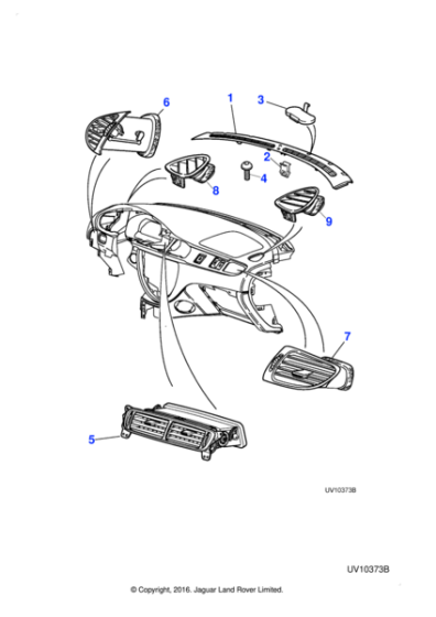 XR838369 - Jaguar Outer vent