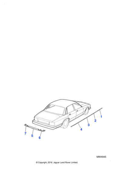 BD267062 - Jaguar Side moulding cup and rivet