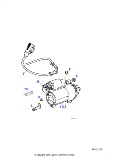 C2C22926 - Jaguar Starter motor
