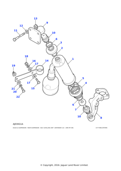 2215L - Land Rover Washer-Plain