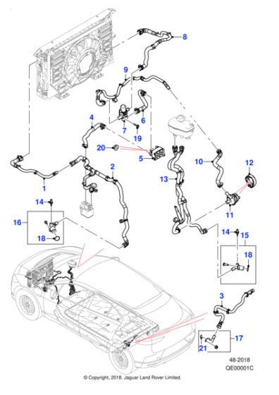 T4K4688 - Jaguar Inlet hose