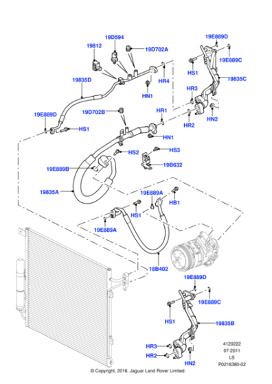 FB106066 - Land Rover Bolt - Flanged Hex.