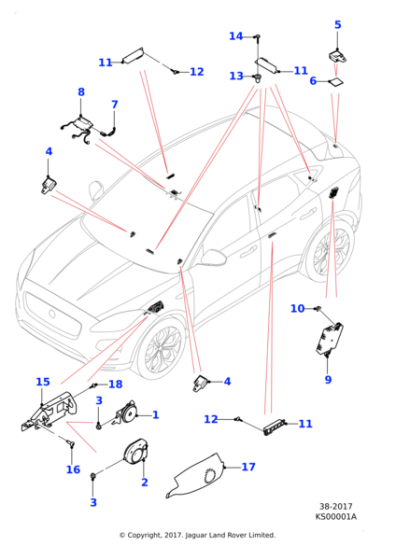 J9C2798 - Jaguar Control module