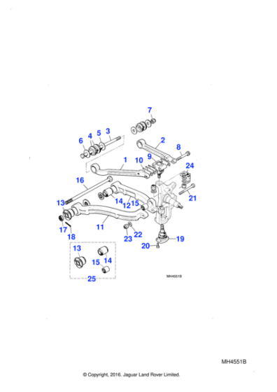 CBC64161 - Jaguar Spacing plate