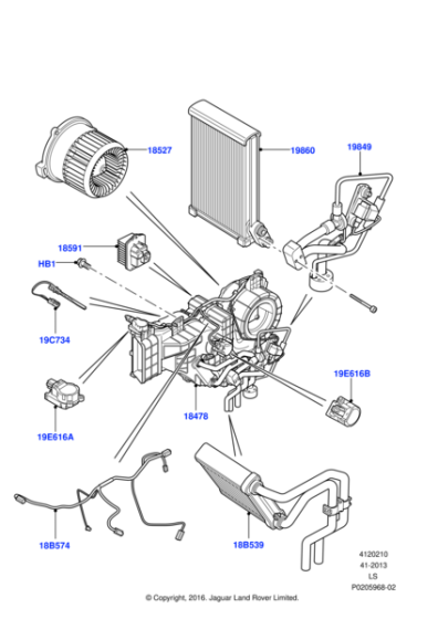 LR043489 - Land Rover Motor