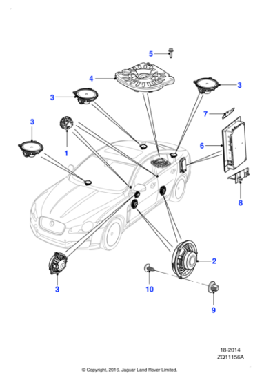 C2Z2287 - Jaguar Loudspeaker