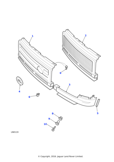 AB610055 - Land Rover Screw-pan