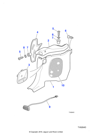 HJB8134AB - Jaguar Water curtain