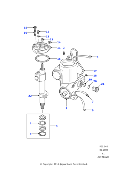 608065 - Land Rover Seal-steering rack pinion