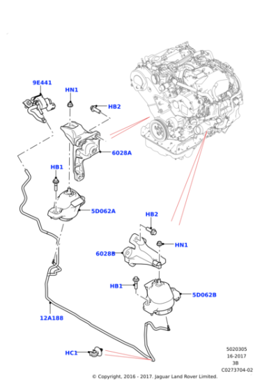 LR116743 - Land Rover Bracket - Engine Mounting