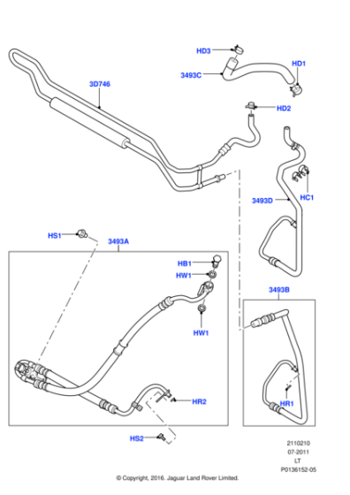 LR014396 - Land Rover Hose