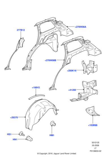 CLB500061 - Land Rover PROTECTOR - WHEELARCH