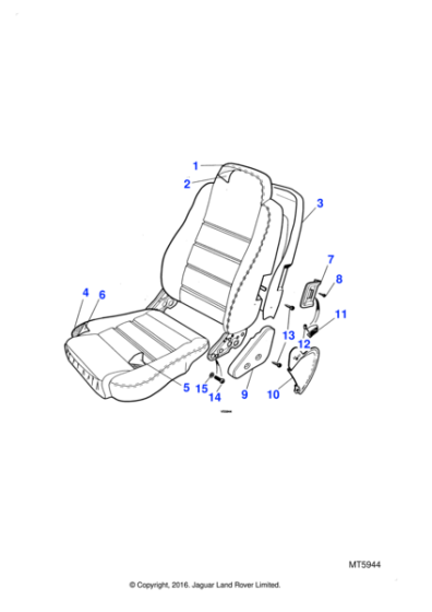 GHG4310BAHJT - Jaguar Squab cover