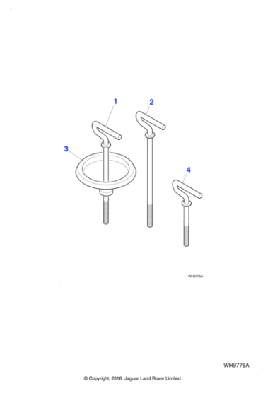 C2S13323 - Jaguar Mounting plate bolt