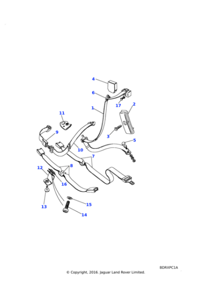 BTR5884LNF - Land Rover Reel assembly