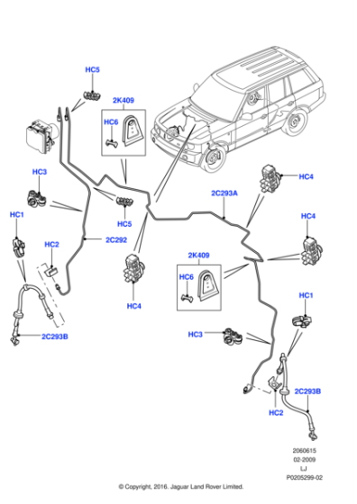 LR016900 - Land Rover Tube - Brake