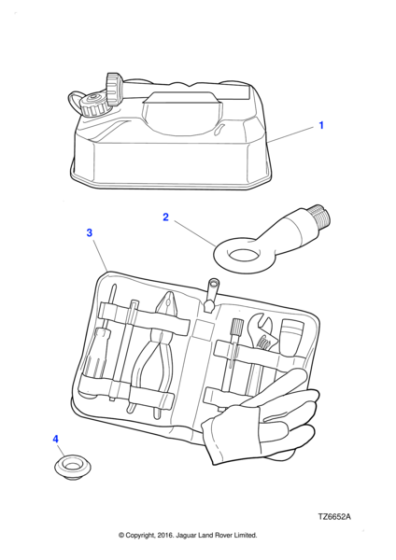 XR88500 - Jaguar Towing eye