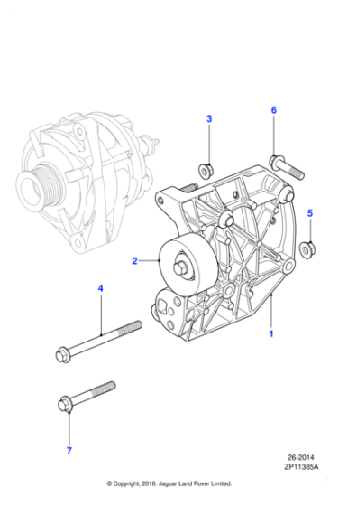 XR858553 - Jaguar Flange head bolt