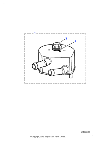 XR835377 - Jaguar Oil cooler
