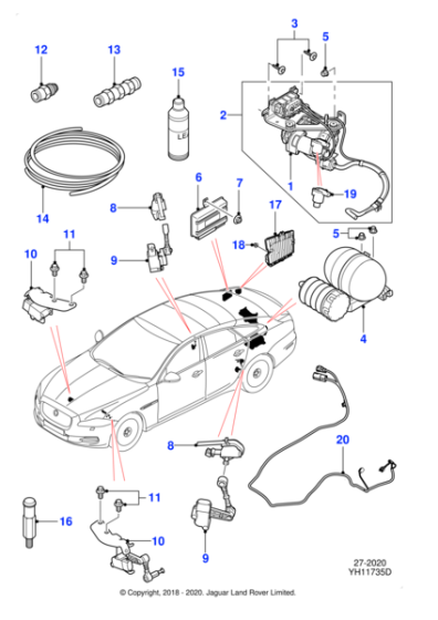 C2D47540 - Jaguar Compressor assembly