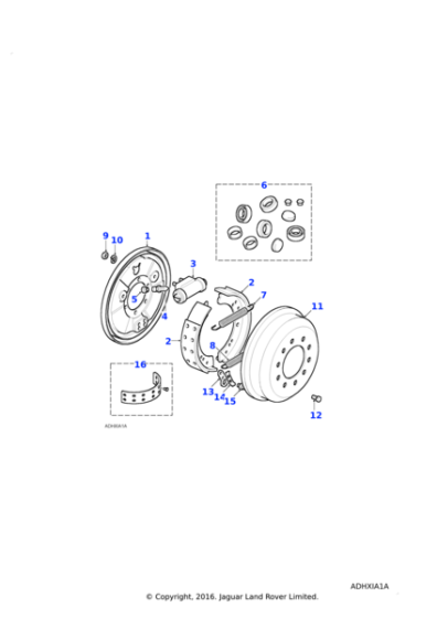 RTC3627 - Land Rover Cylinder assembly-wheel rear brake