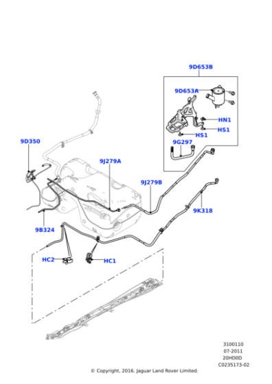 LR003486 - Land Rover Reservoir