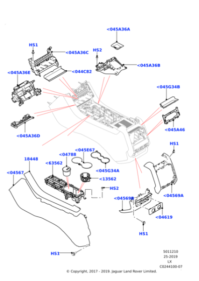 LR136761 - Land Rover Panel - Console