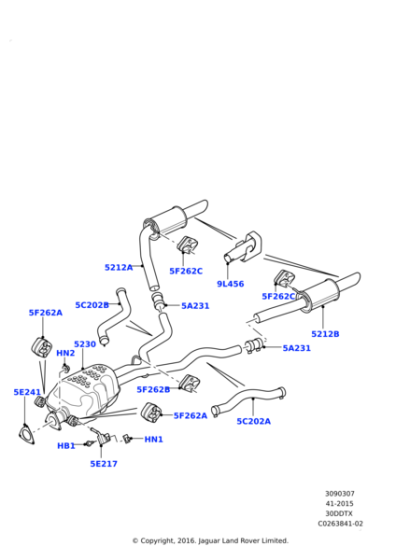 LR044190 - Land Rover Silencer