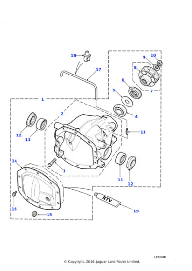 TOC100000 - Land Rover Seal differential