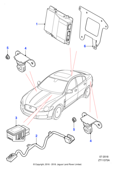 C2D26335 - Jaguar Yaw rate sensor